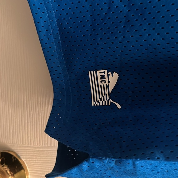 Puma x TMC Everyday Hussle Mesh Shorts “Blue” w/ White Drawstring - Picture 2 of 14